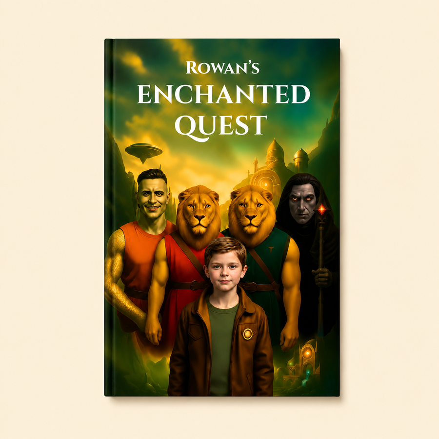 Enchanted Quest personalised book cover