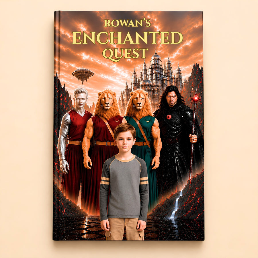 Enchanted Quest personalised book cover